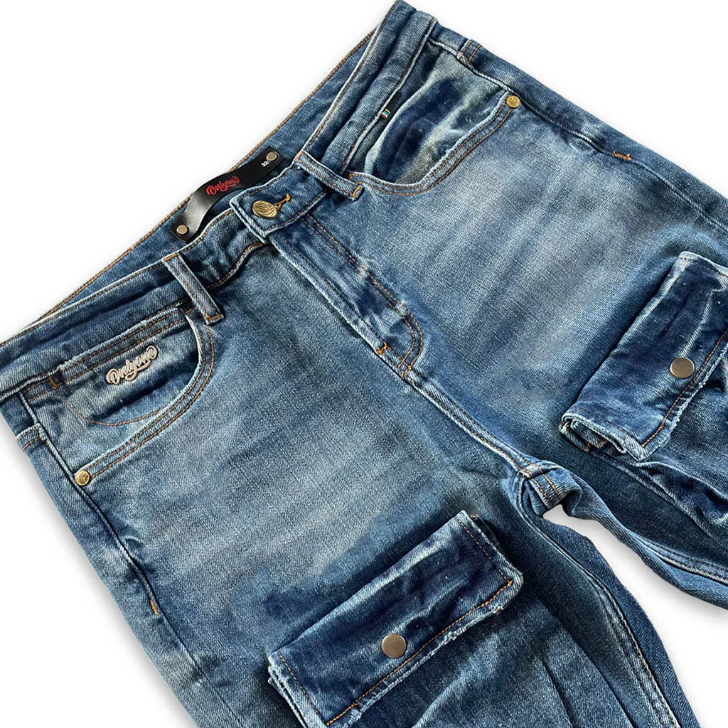 Brooklyn Distressed Cargo Jean - Image 4