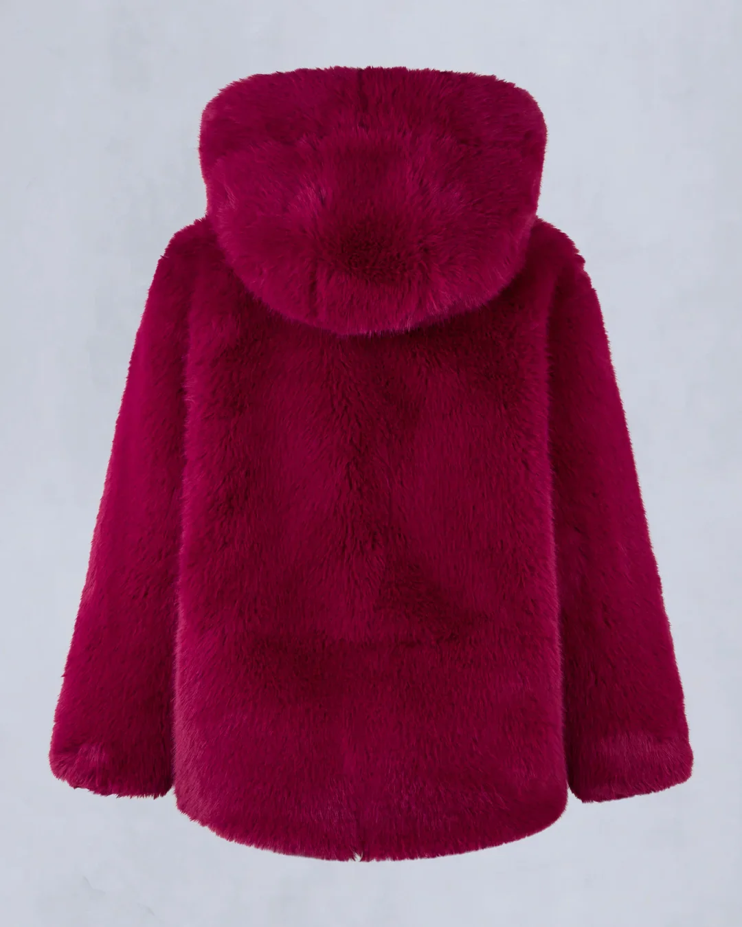 Jade Faux Fur Jacket Berry - Image 3