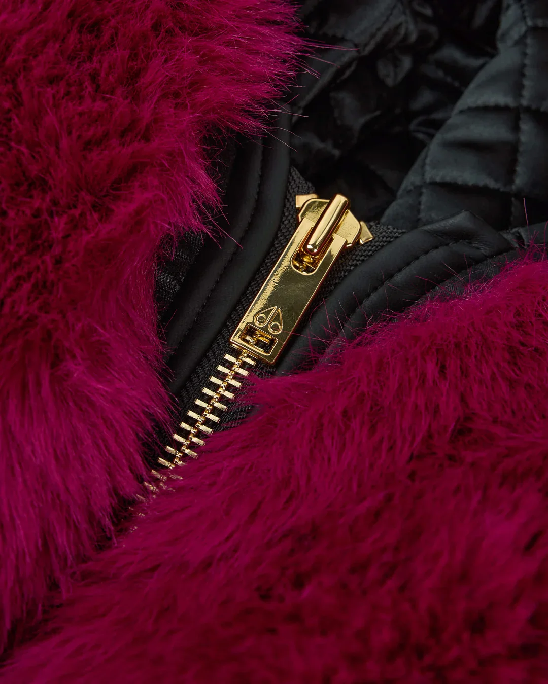 Jade Faux Fur Jacket Berry - Image 6