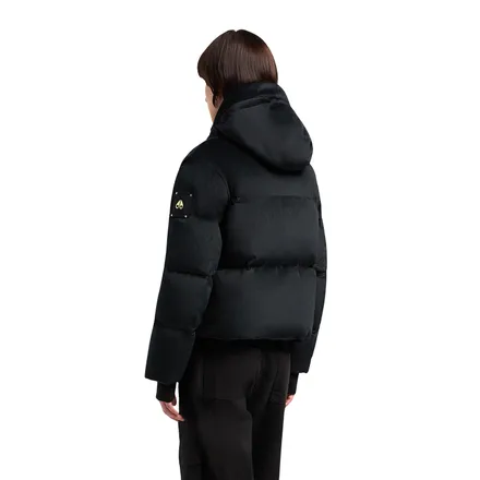 Misti Gold Velour Down Puffer Jacket - Image 7